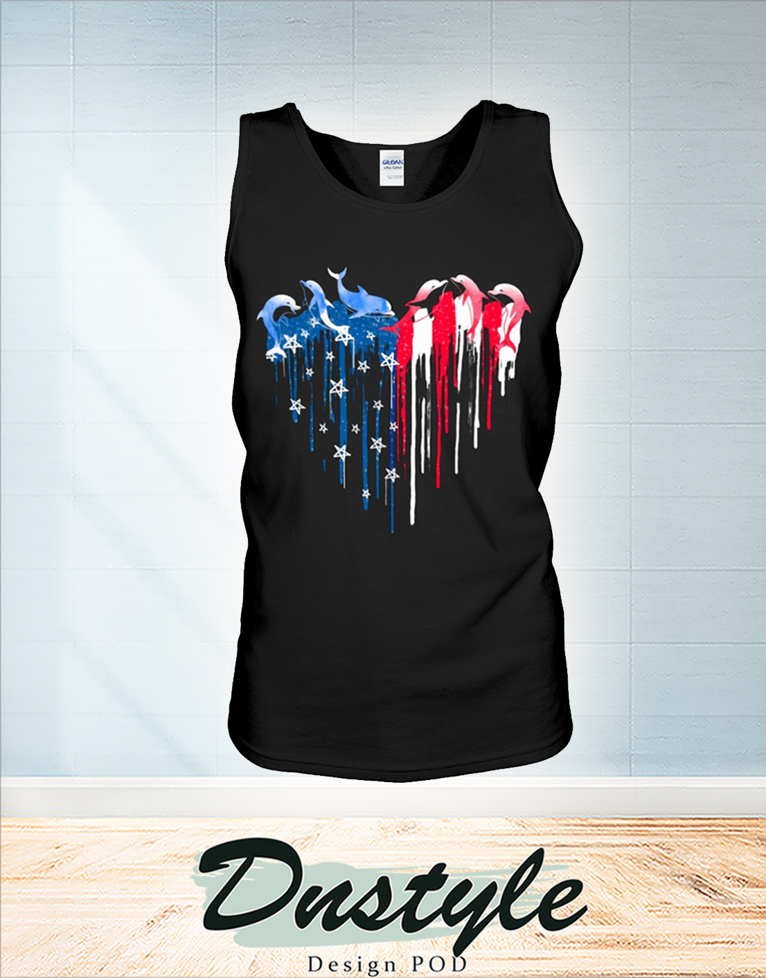 Dolphin freedom hear colors independence day tank