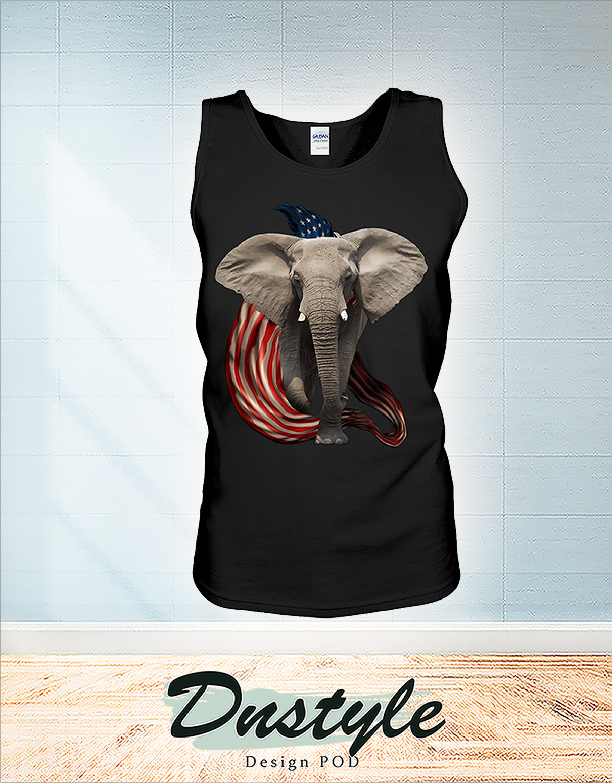 Elephant cool and freedom 4th july tank