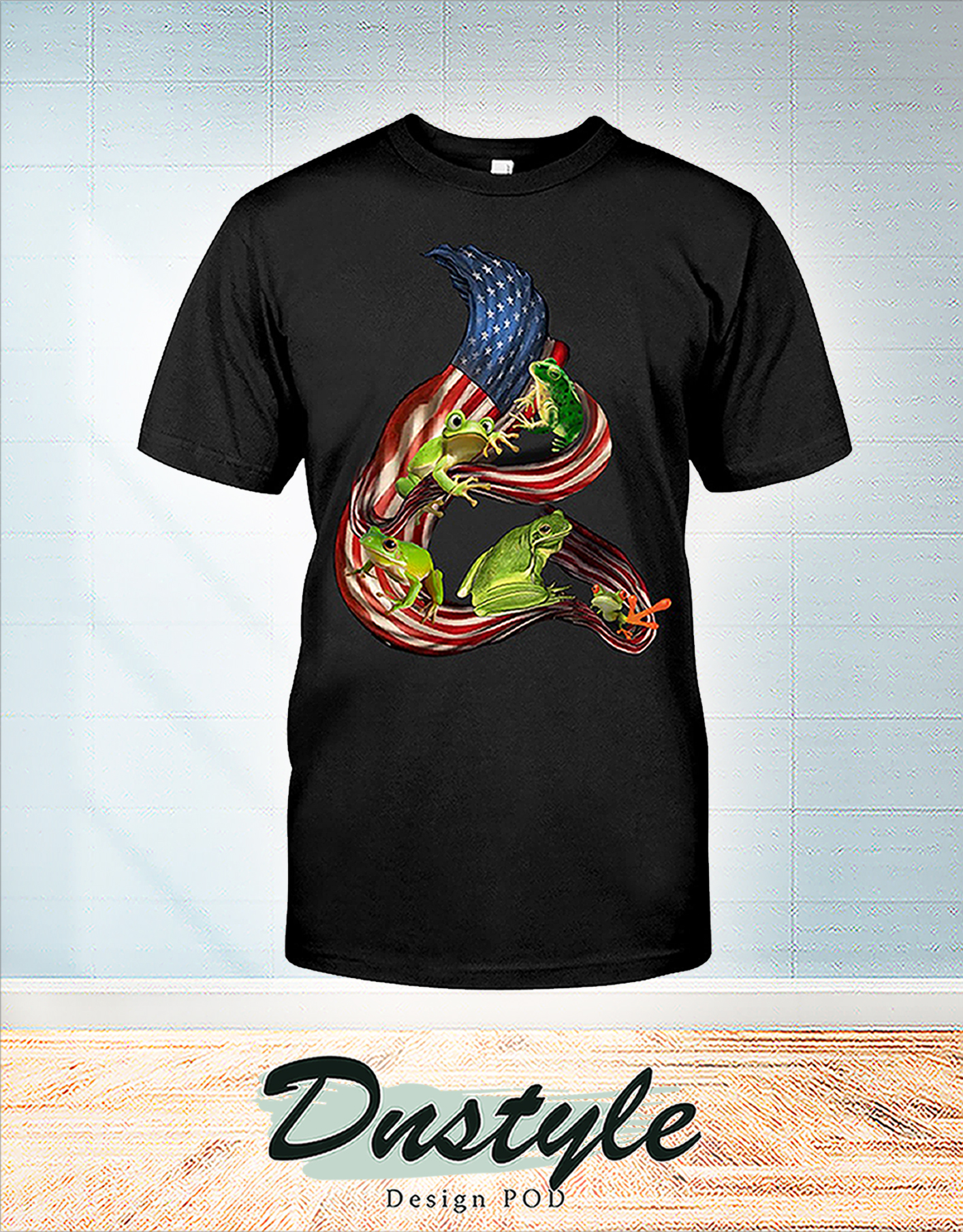 Frog cool and freedom 4th of July shirt
