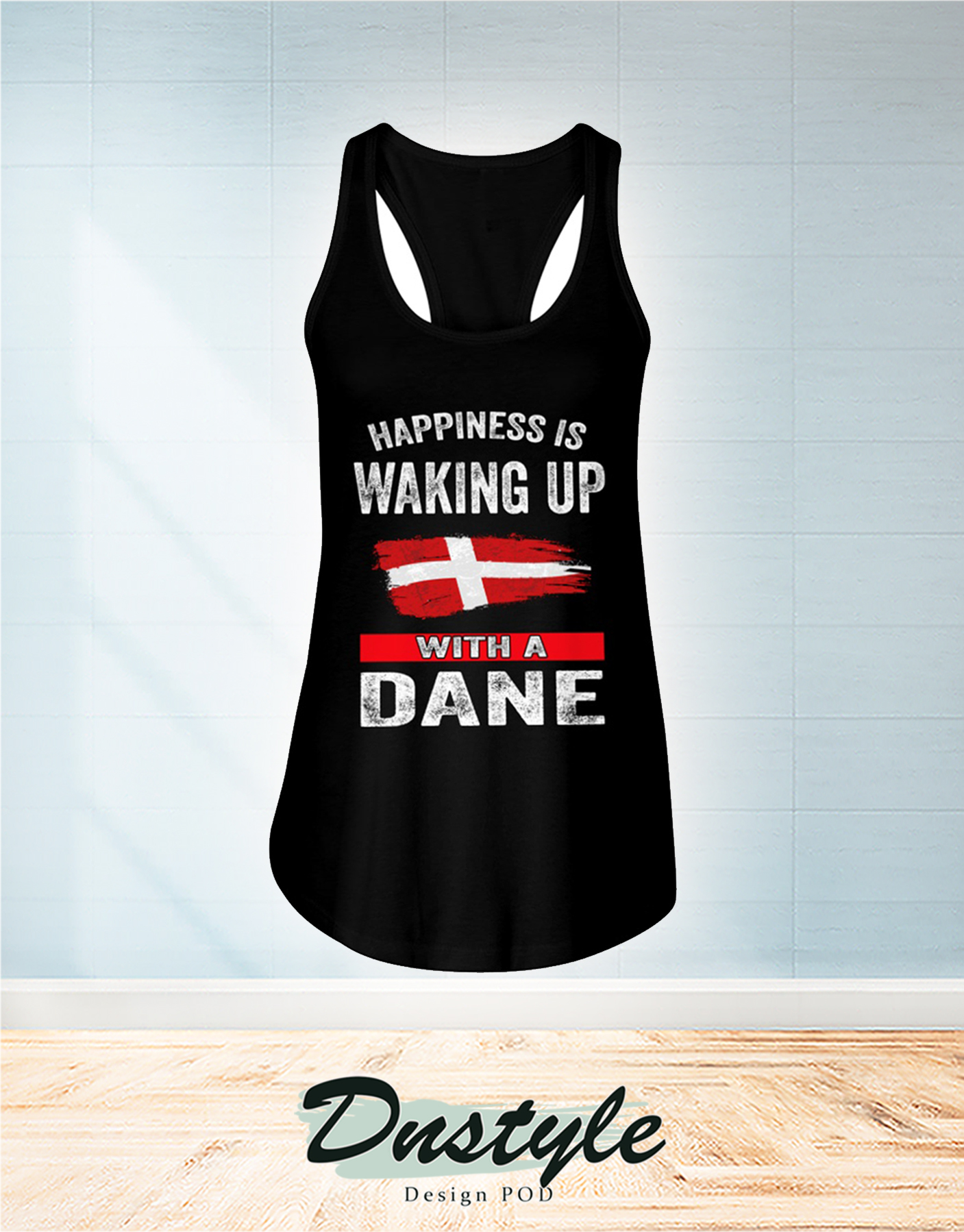Happiness is waking up with a Dane flowy tank