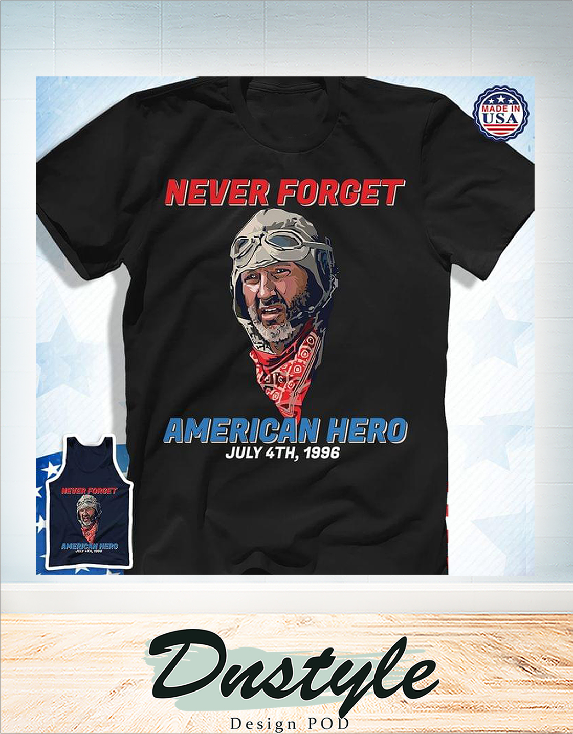 Never forget american hero july 4th 1986 t-shirt 2