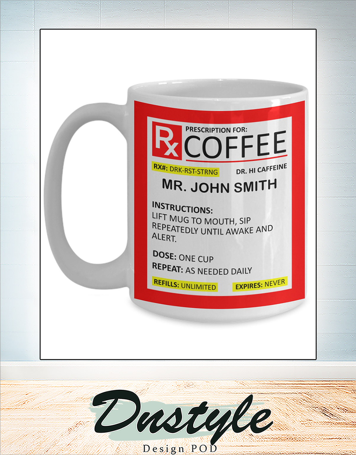 Personalized Prescription for coffee mug 2