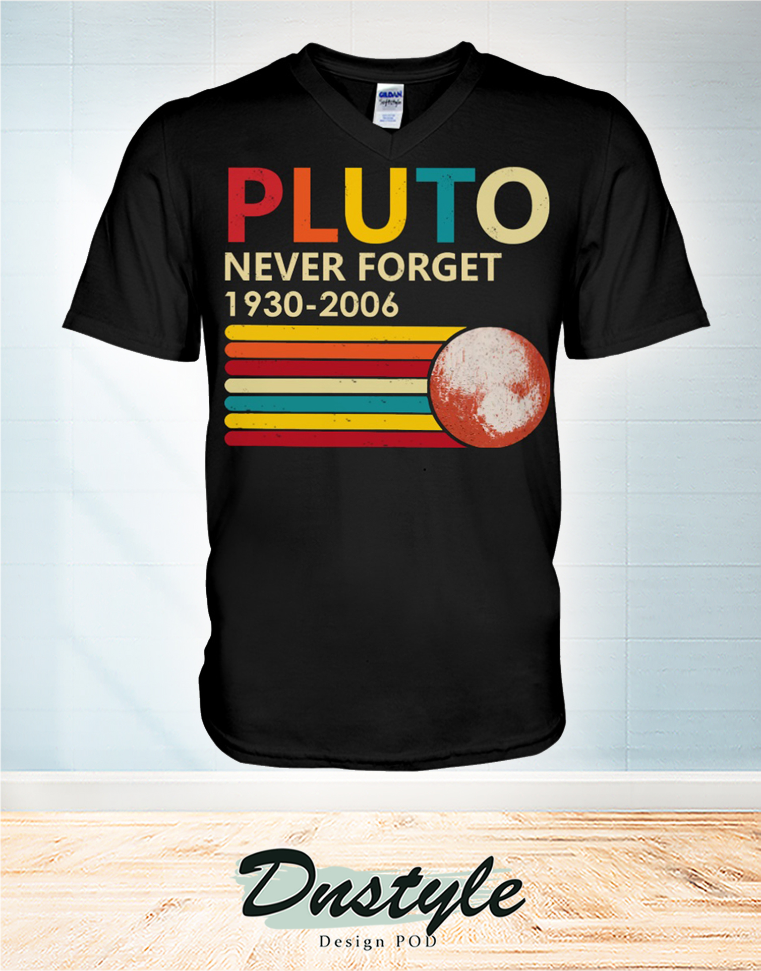 Pluto never forget 1930 - 2006 v-neck