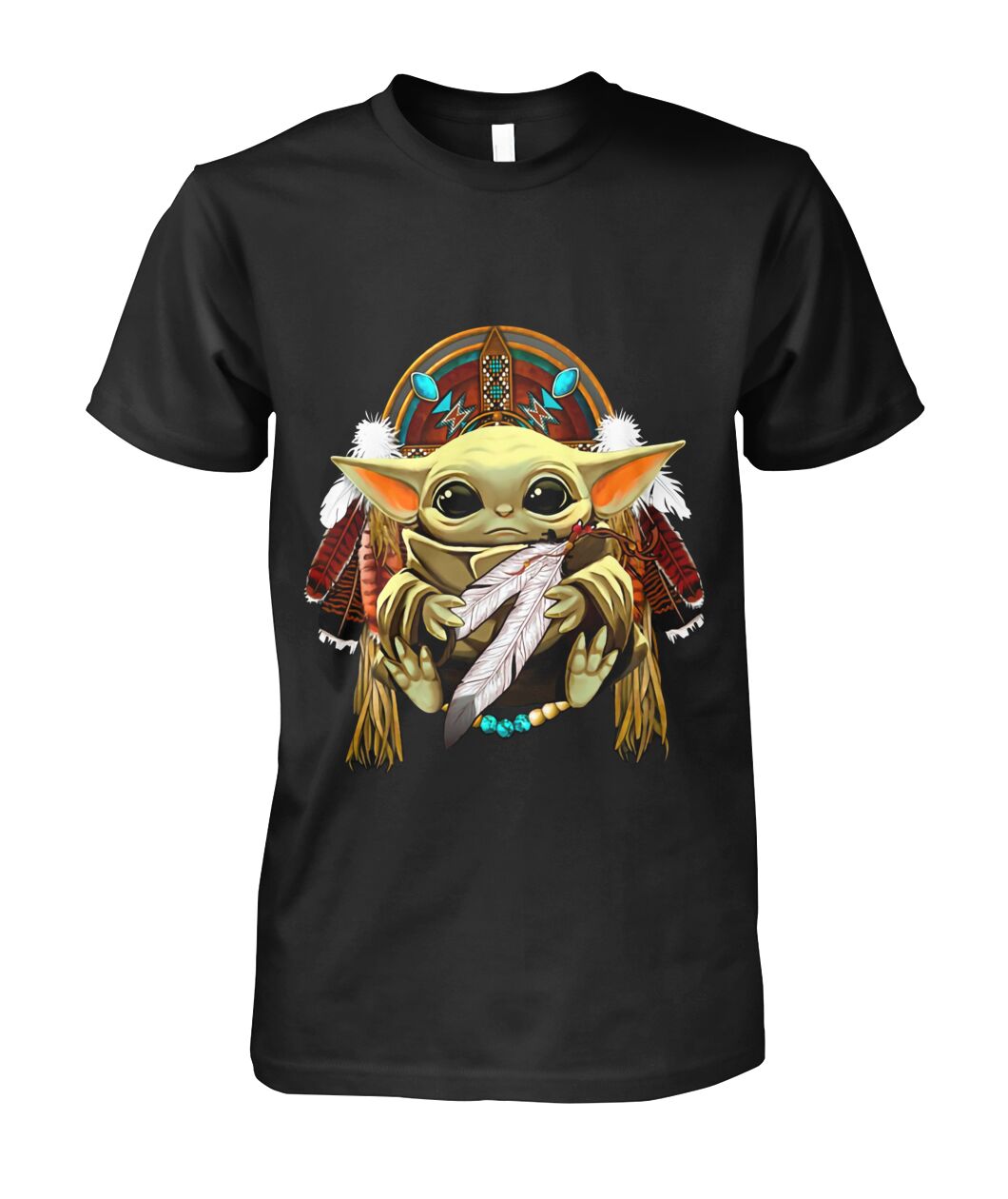 Baby Yoda King American Native T-Shirt