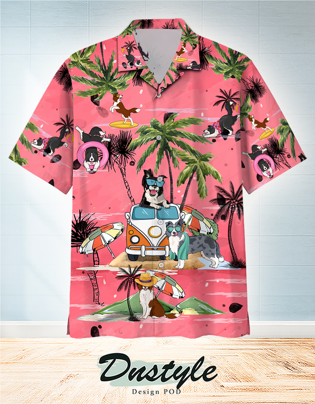 Border Colli Summer Beach Hawaiian Shirt
