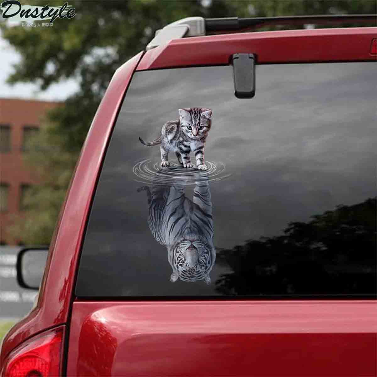 Cats tigers animal cute car decal sticker 1