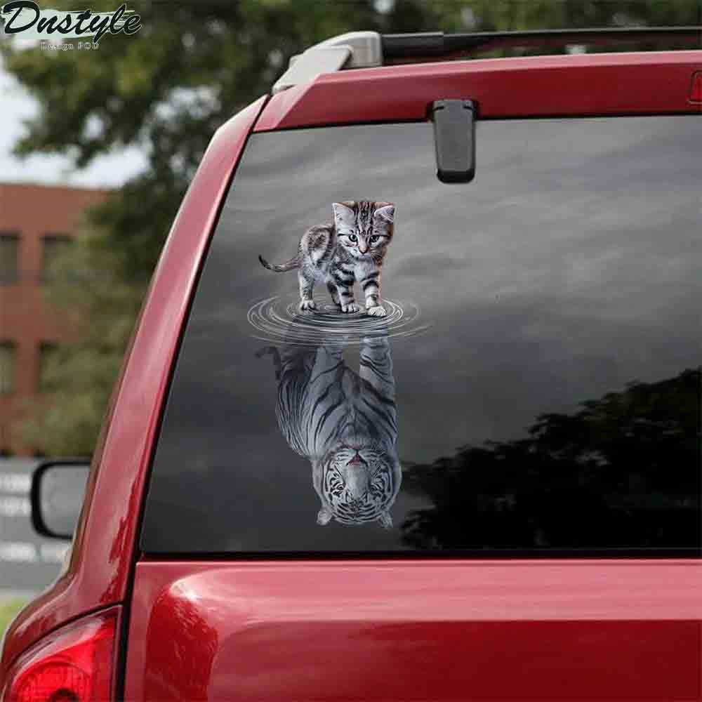Cats tigers animal cute car decal sticker