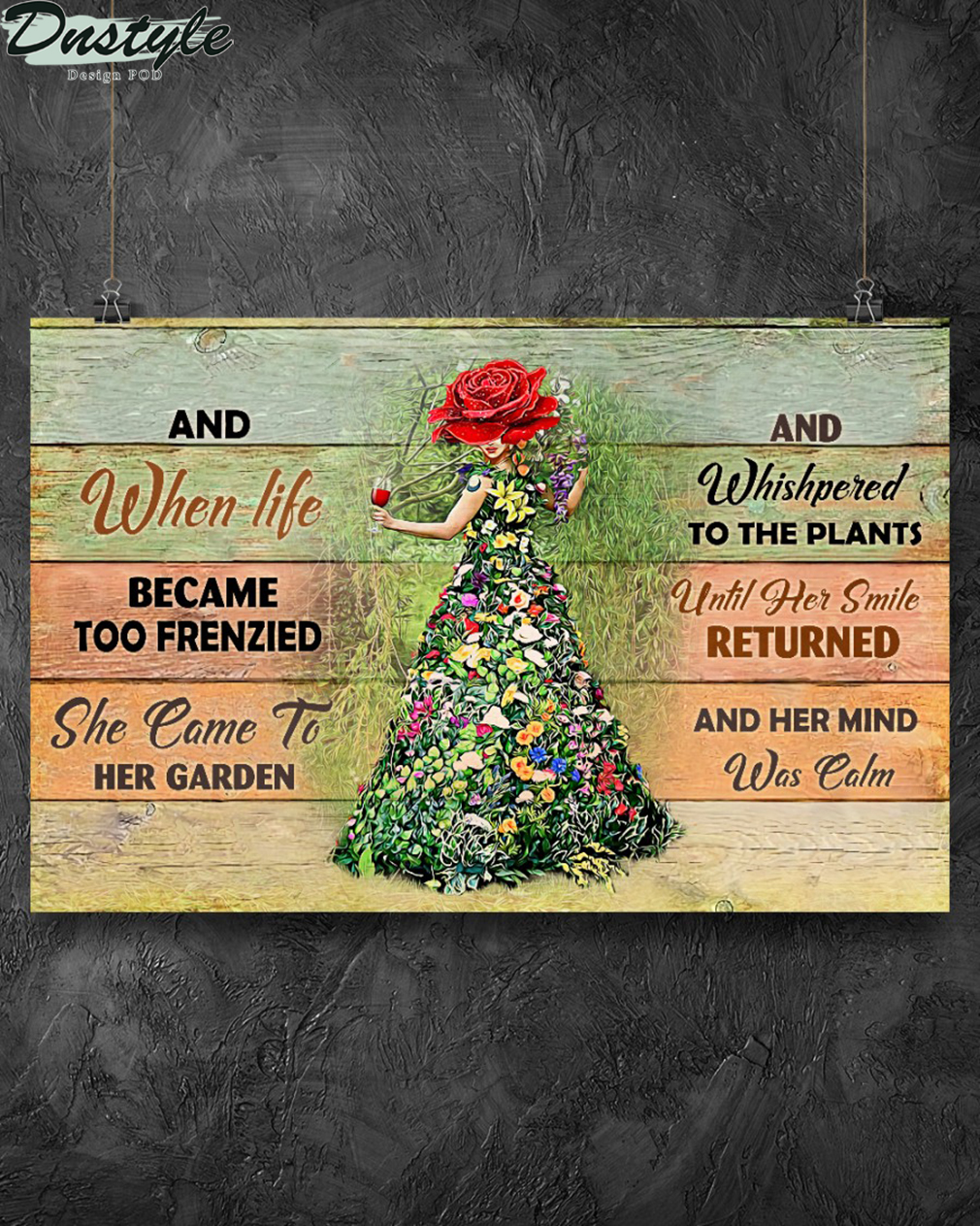 Garden girl and when life became too frenzied poster