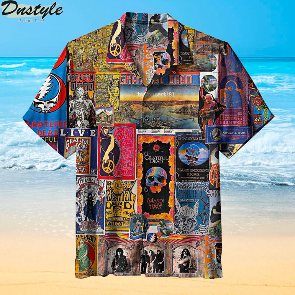 Grateful Dead Band hawaiian shirt 1