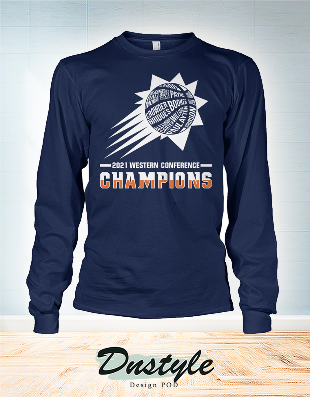 Phoenix Suns 2021 western conference champions long sleeve