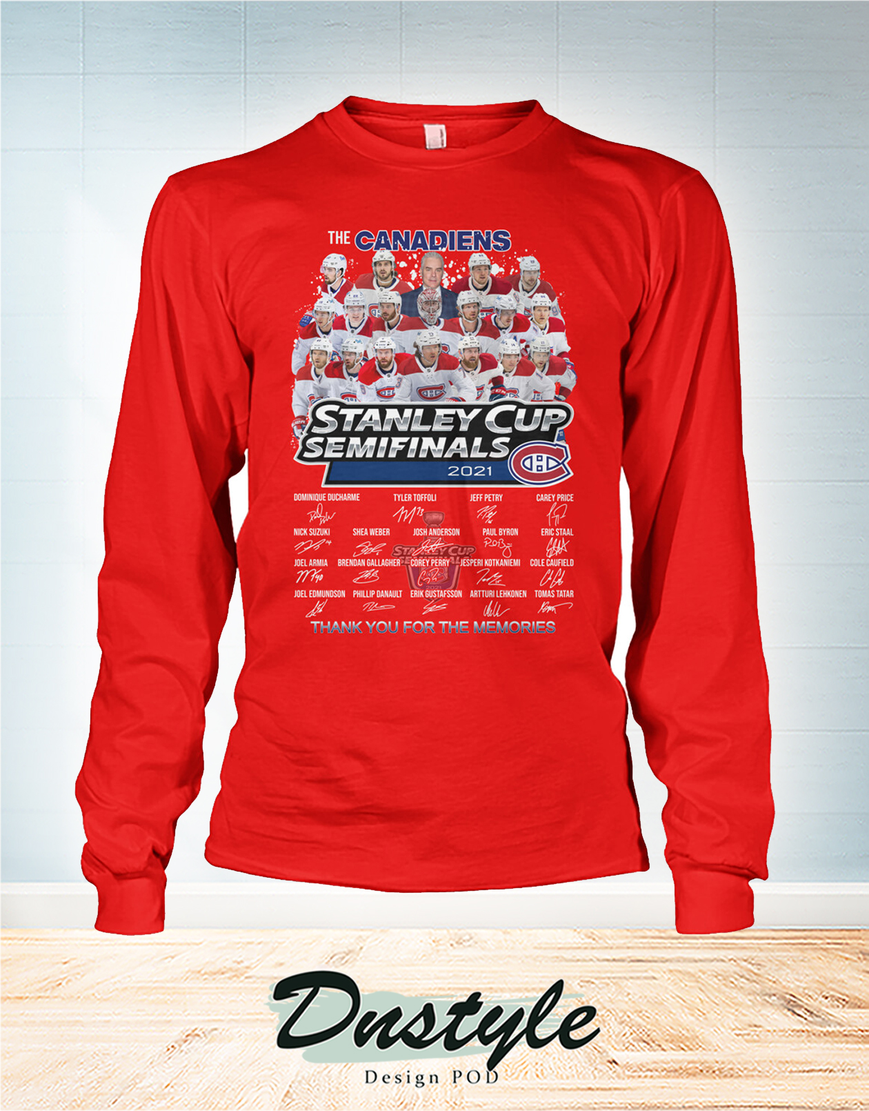 The canadiens stanley cup semifinals 2021 signature long sleeve