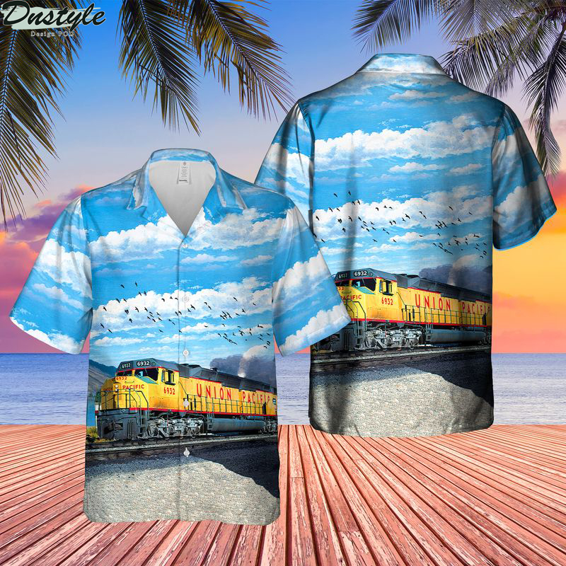 Union pacific emd dda40x locomotive hawaiian shirt