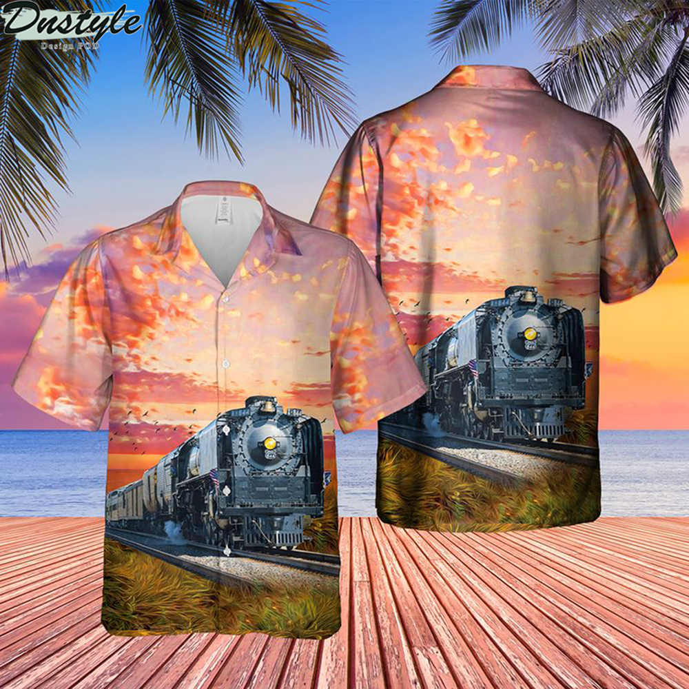 Union pacific living legend no 844 hawaiian shirt 1