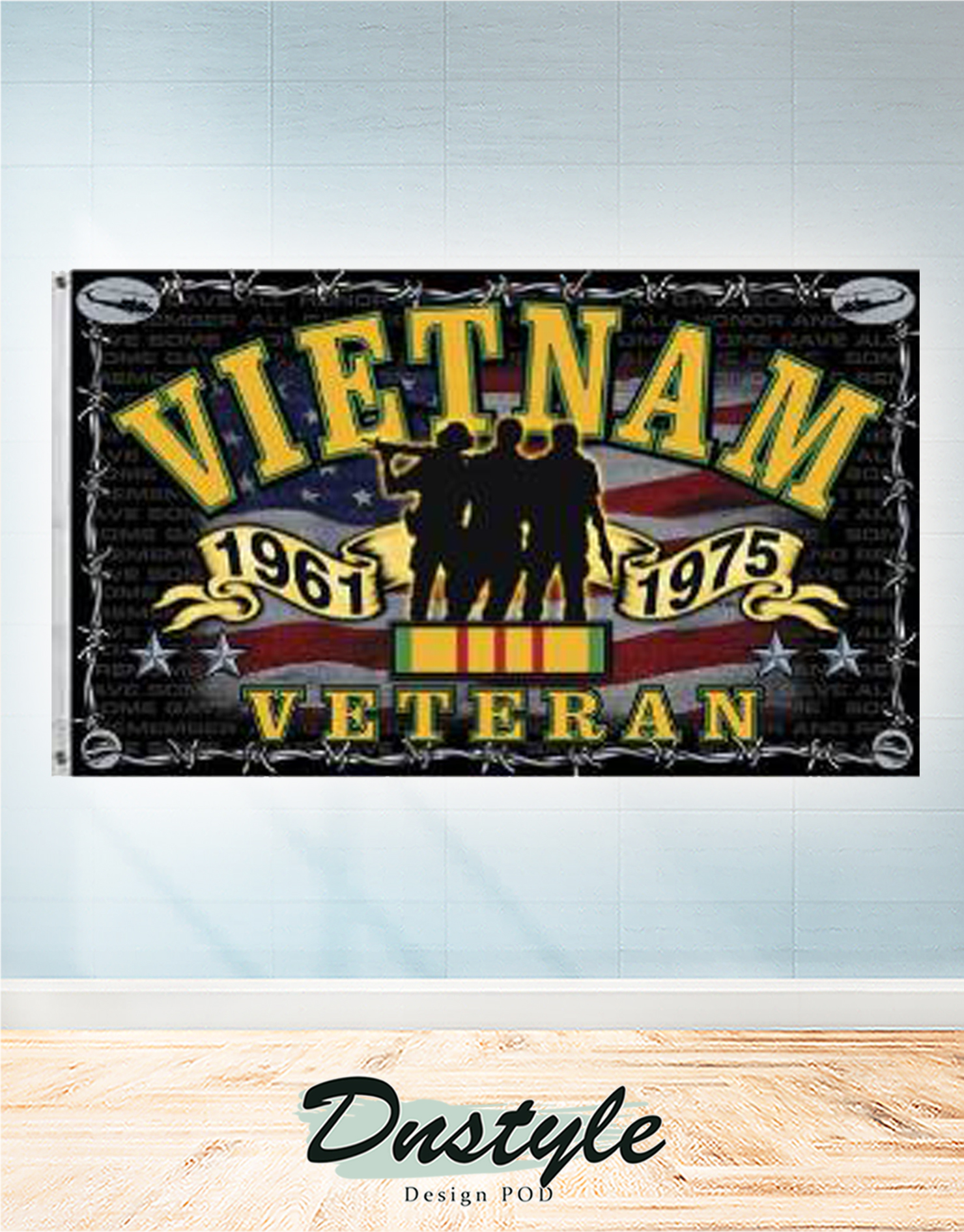 Vietnam veteran memorial flag 2