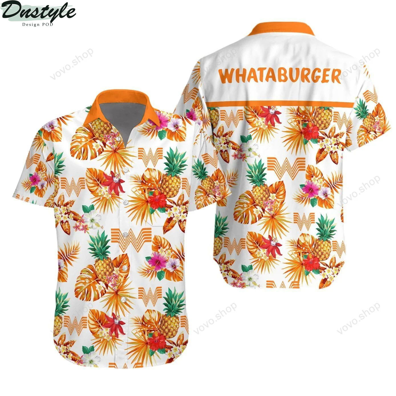 Whataburger Hawaiian Shirt Beach Short 1