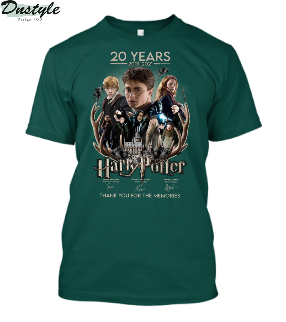 20 years 2001-2021 Harry Potter thank you for the memories shirt 2