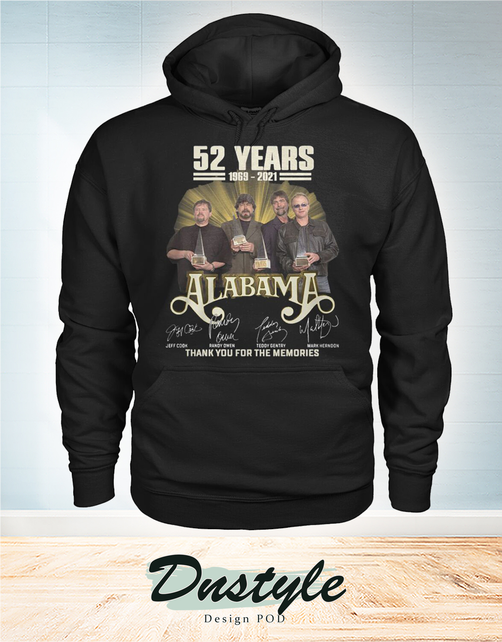 52 years 1969 2021 Alabama thank you for the memories hoodie