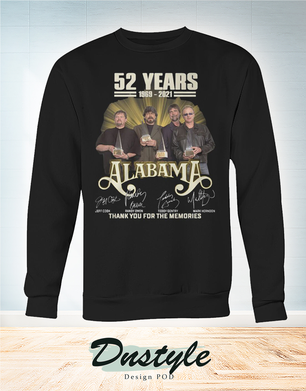 52 years 1969 2021 Alabama thank you for the memories sweatshirt