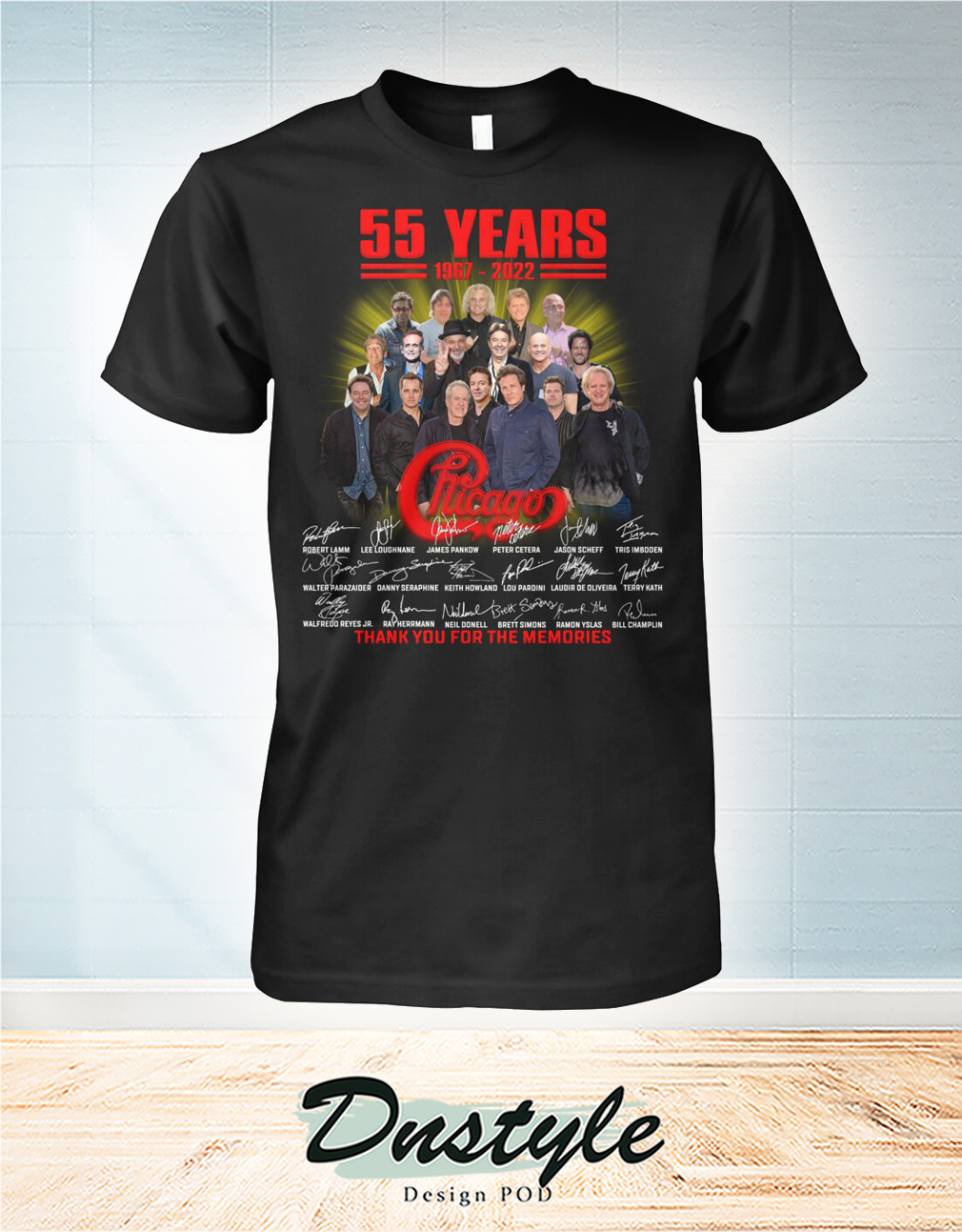 55 years 1987 2022 chicago signature thank you for the memories shirt