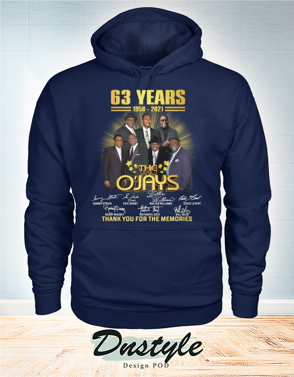 63 years The O'Jays signature thank you for the memories hoodie