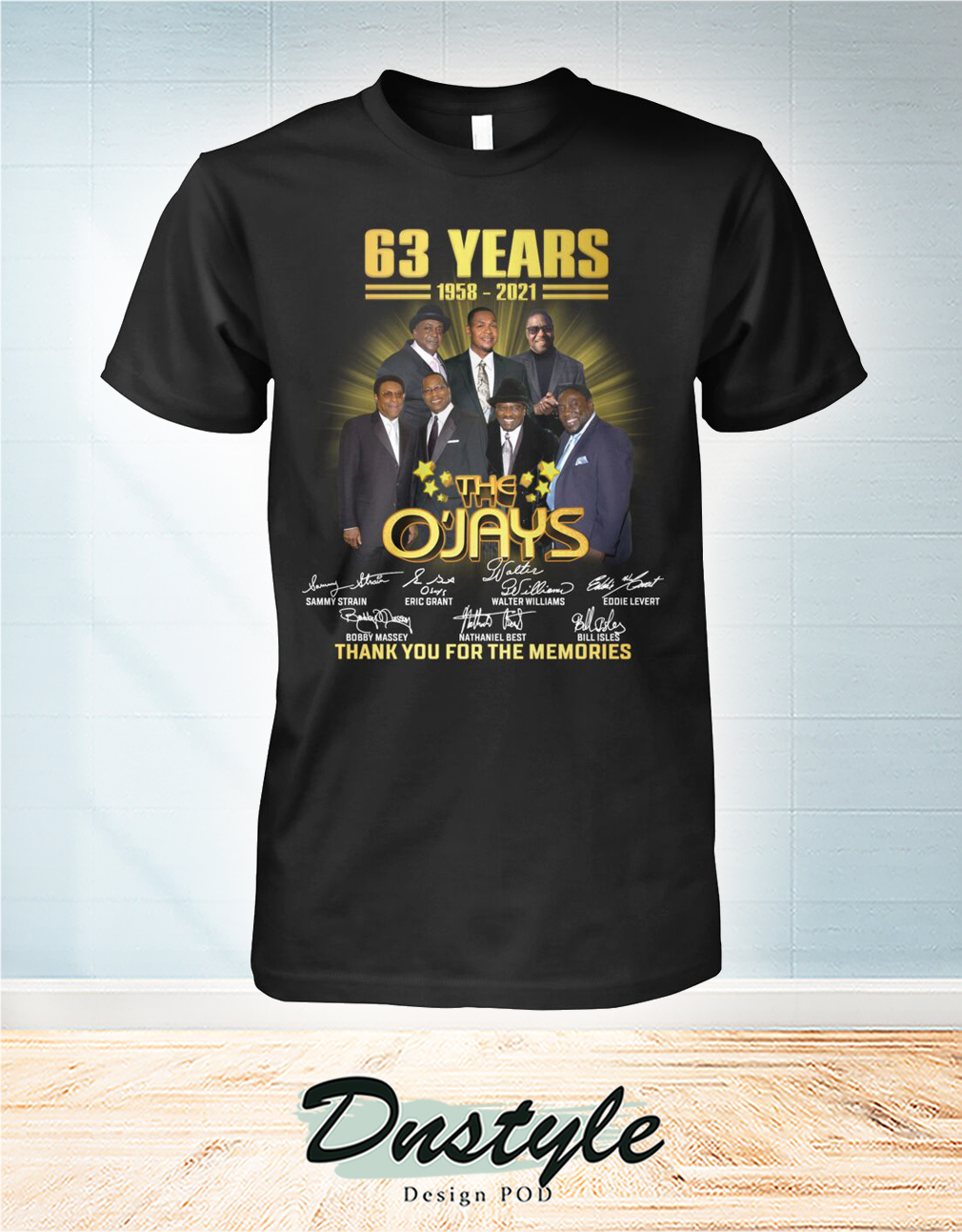 63 years The O’Jays signature thank you for the memories shirt
