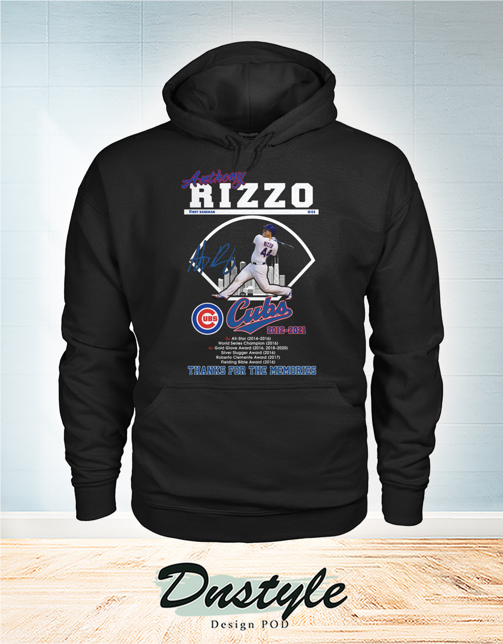 Anthony Rizzo Chicago Cubs thank you for the memories hoodie
