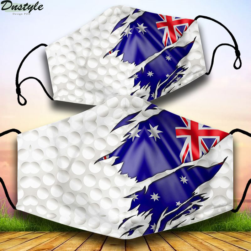 Australia flag golf face mask