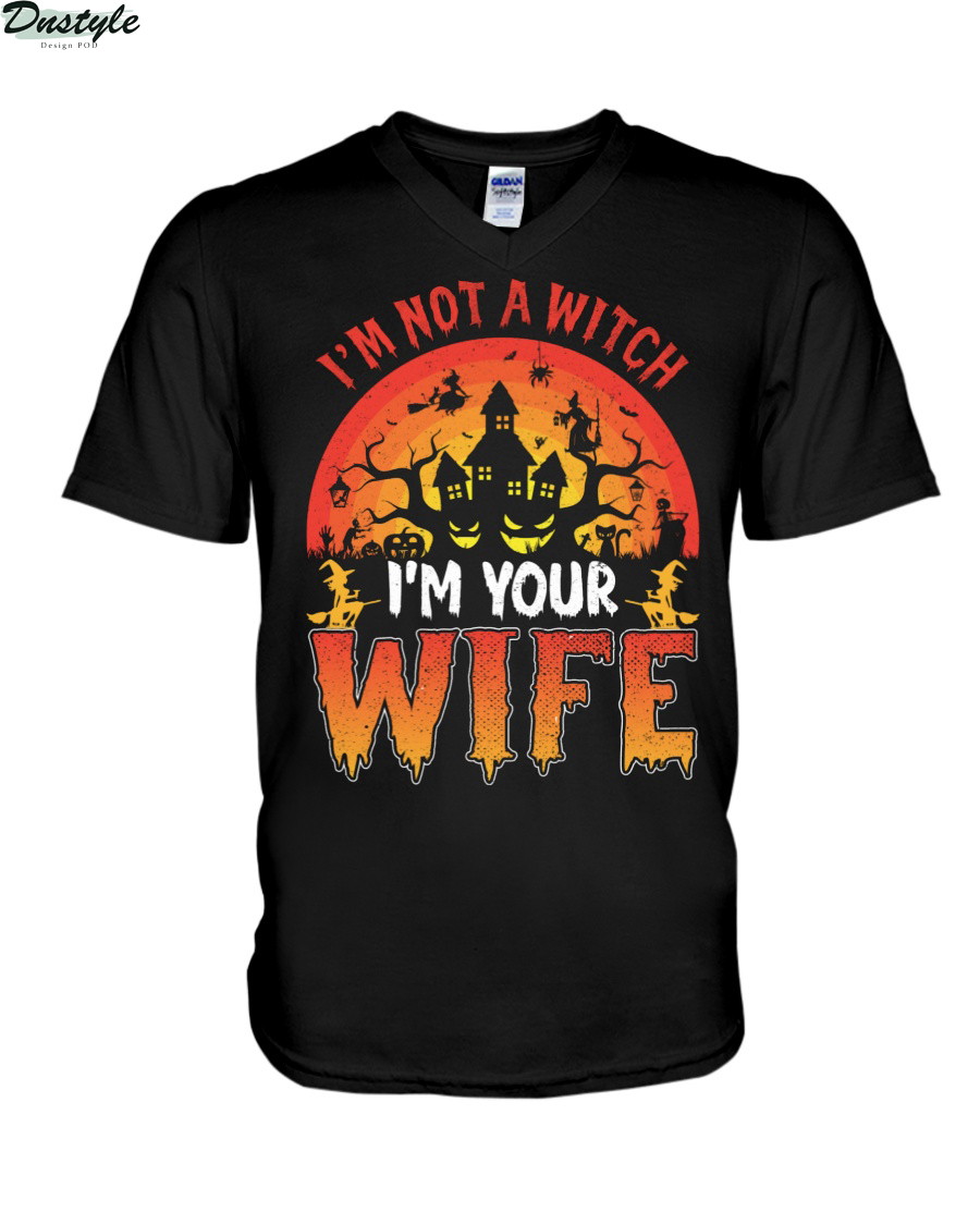 I'm not a witch I'm your wife v-neck