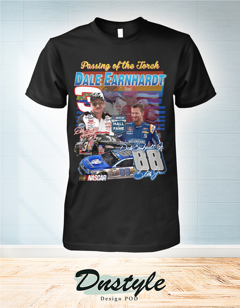 Passing of the forch Dale Earnhardt signature shirt