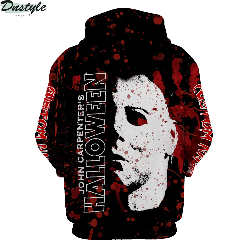 Personalized custom name Michael Myers John Carpenter halloween 3d hoodie 2