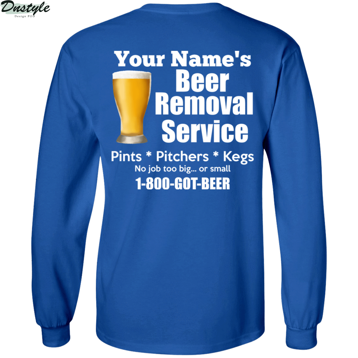 Personalized custom name beer removal service pints pitchers kegs shirt 3