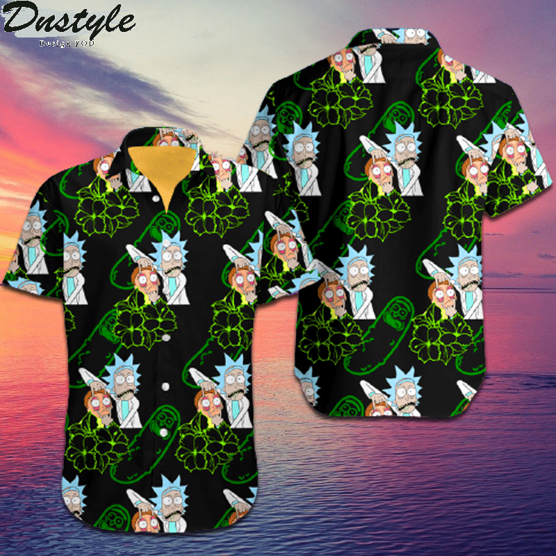 Rick and morty hawaiian shirt