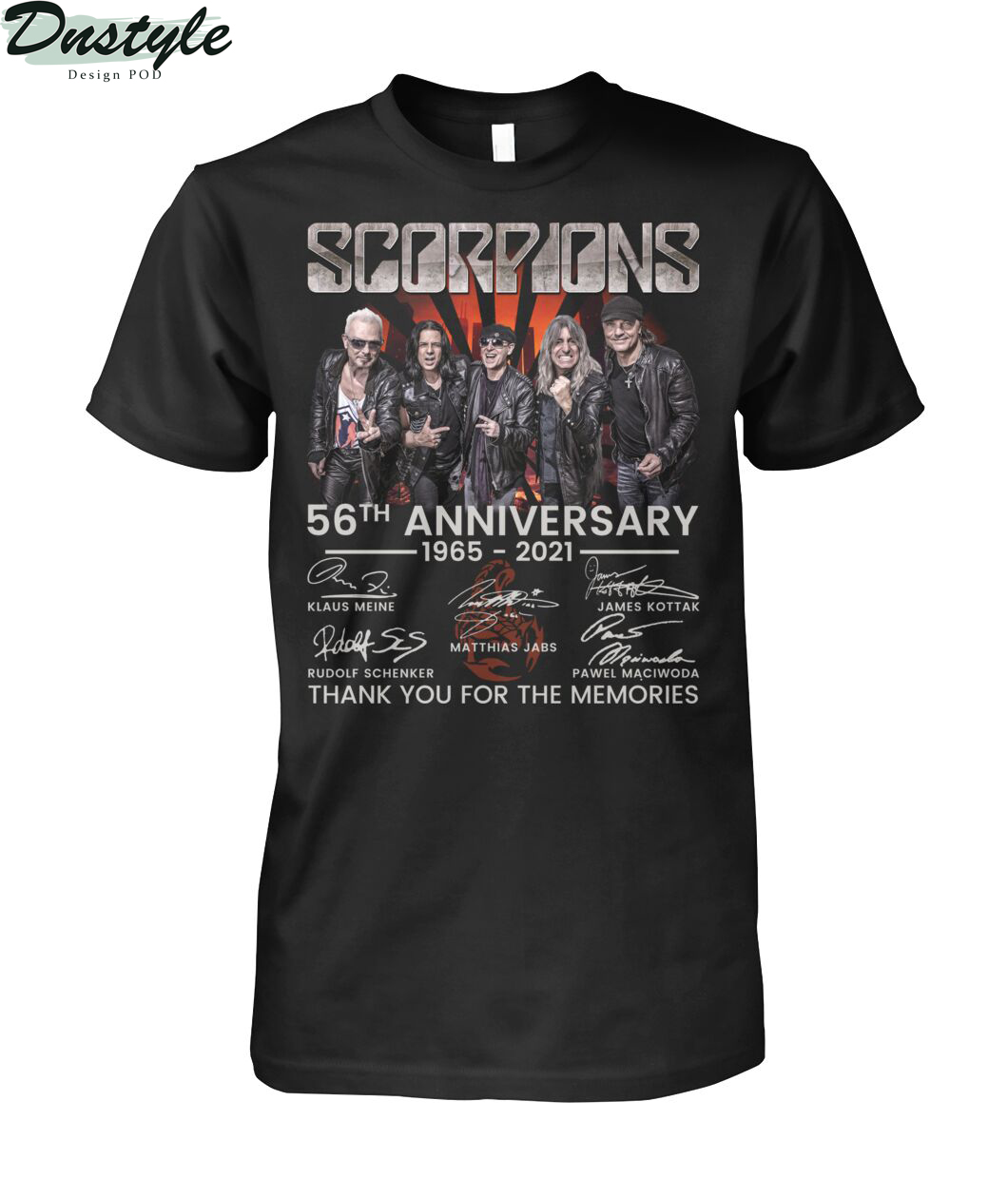 Scoprions 56th anniversary 1965 2021 thank you for the memories shirt