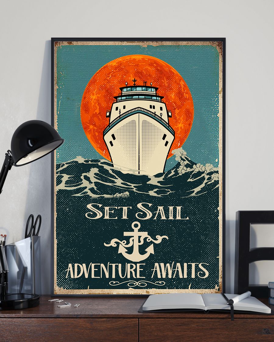 Set sail adventure awaits poster