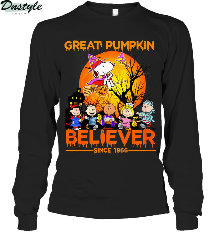 Snoopy great pumpkin believer since 1966 long sleeve