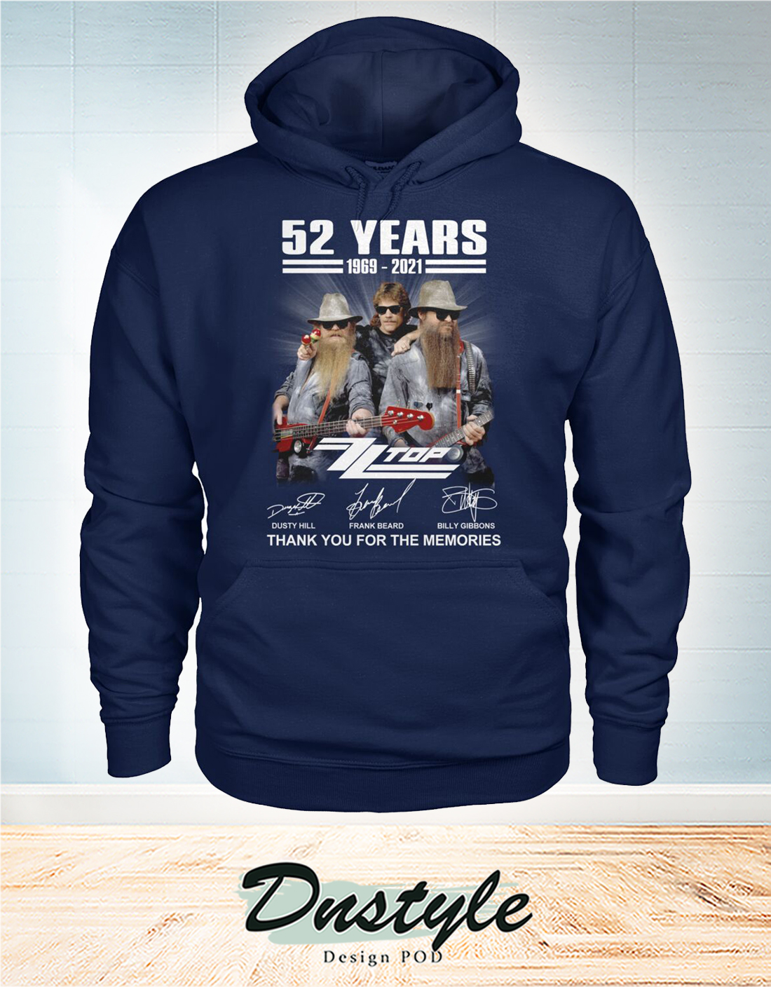 ZZ Top 52 years thank you for the memories hoodie