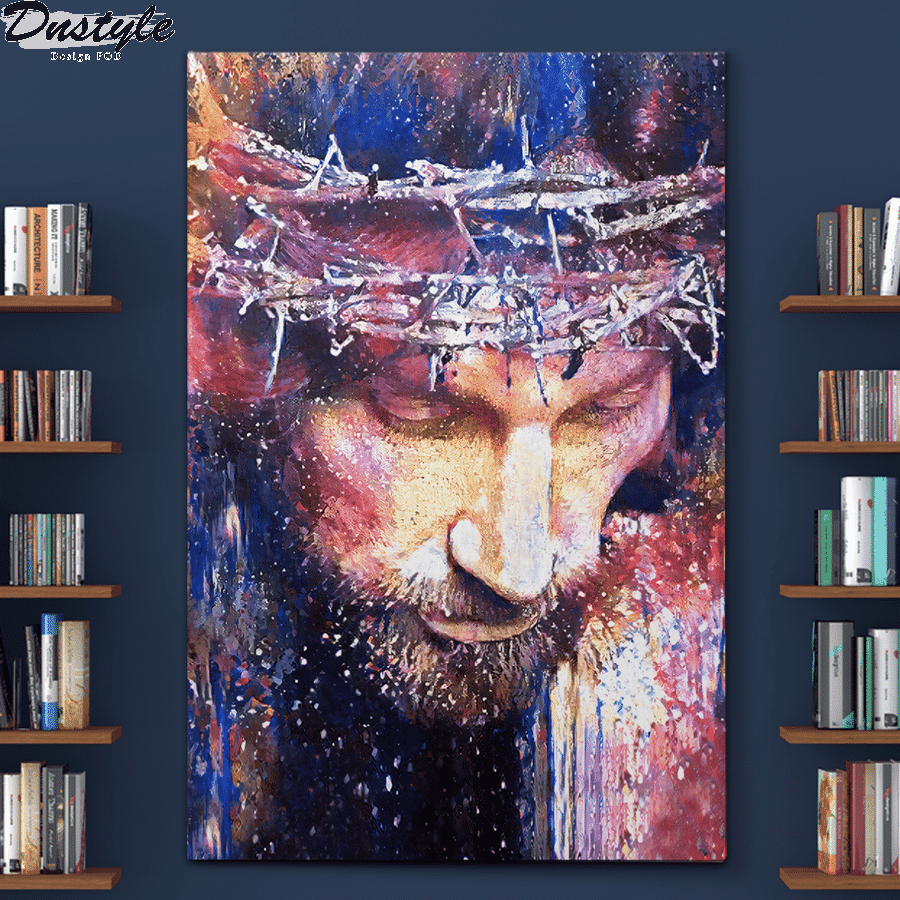 jesus christ watercolor painting poster and canvas