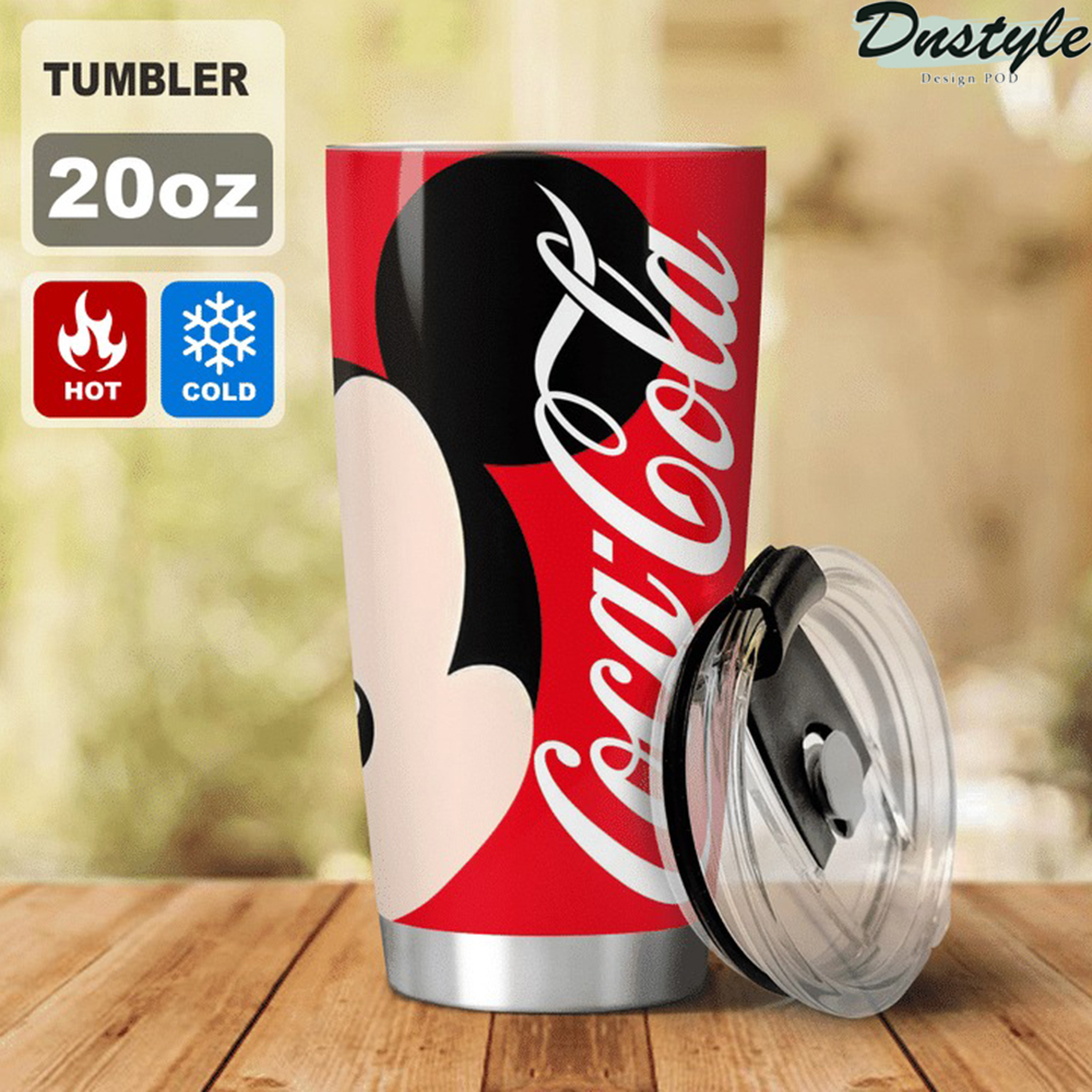 Mickey I don't care what day it is Coca cola tumbler 1