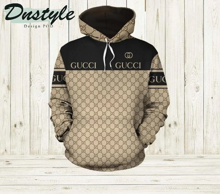 Gucci Logo Brand All Over Print 3d Hoodie